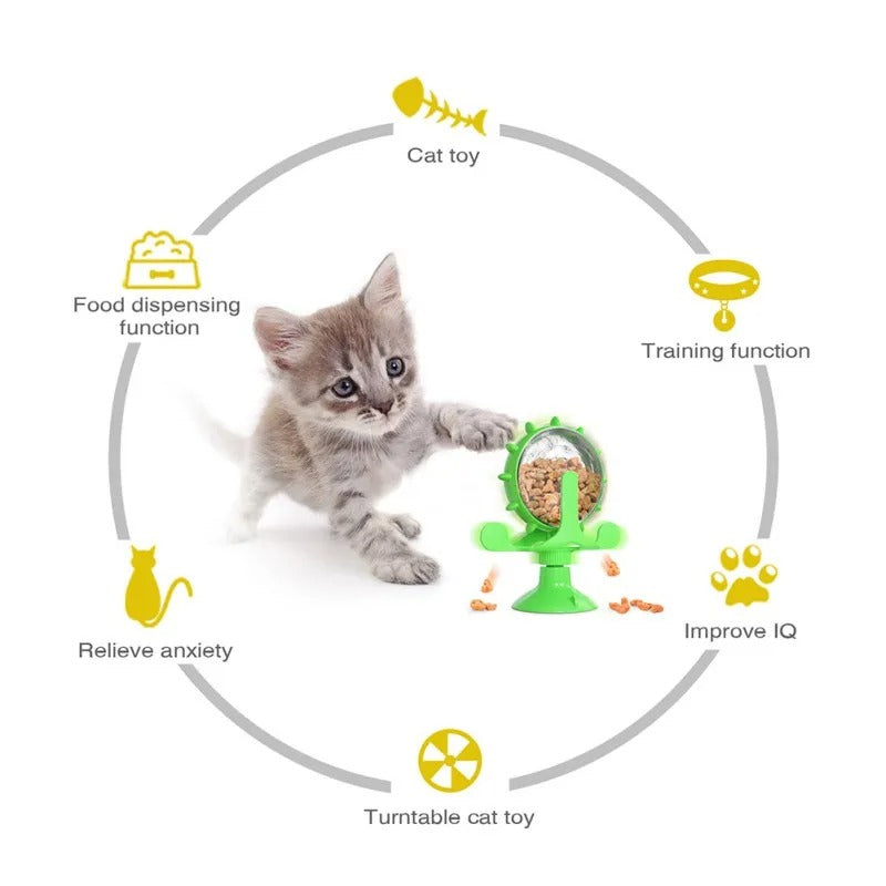 SnackSpin™ – Juguete Interactivo de Premios para Gatos